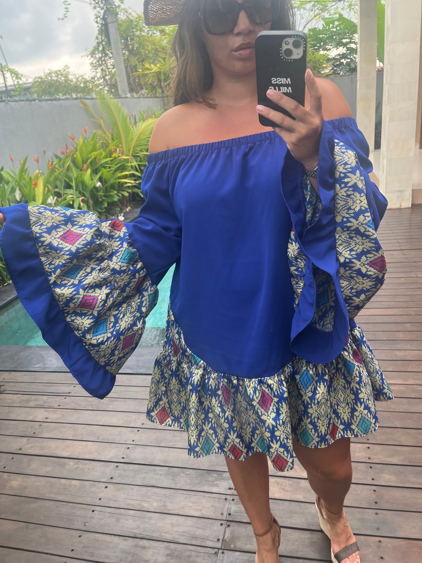 Miss Mills Off The Shoulder Bali Dress