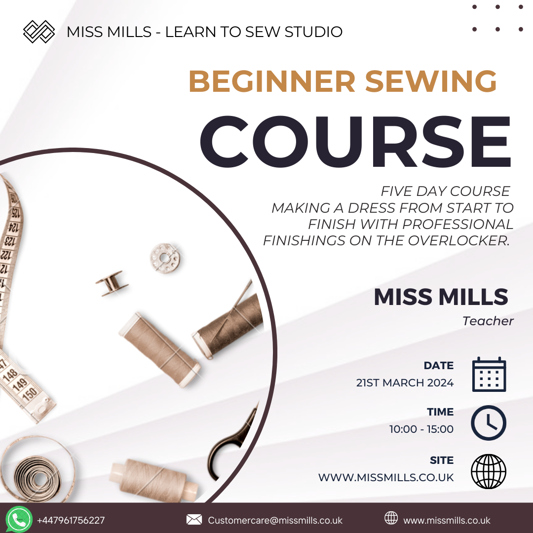 Sewing Beginners Course